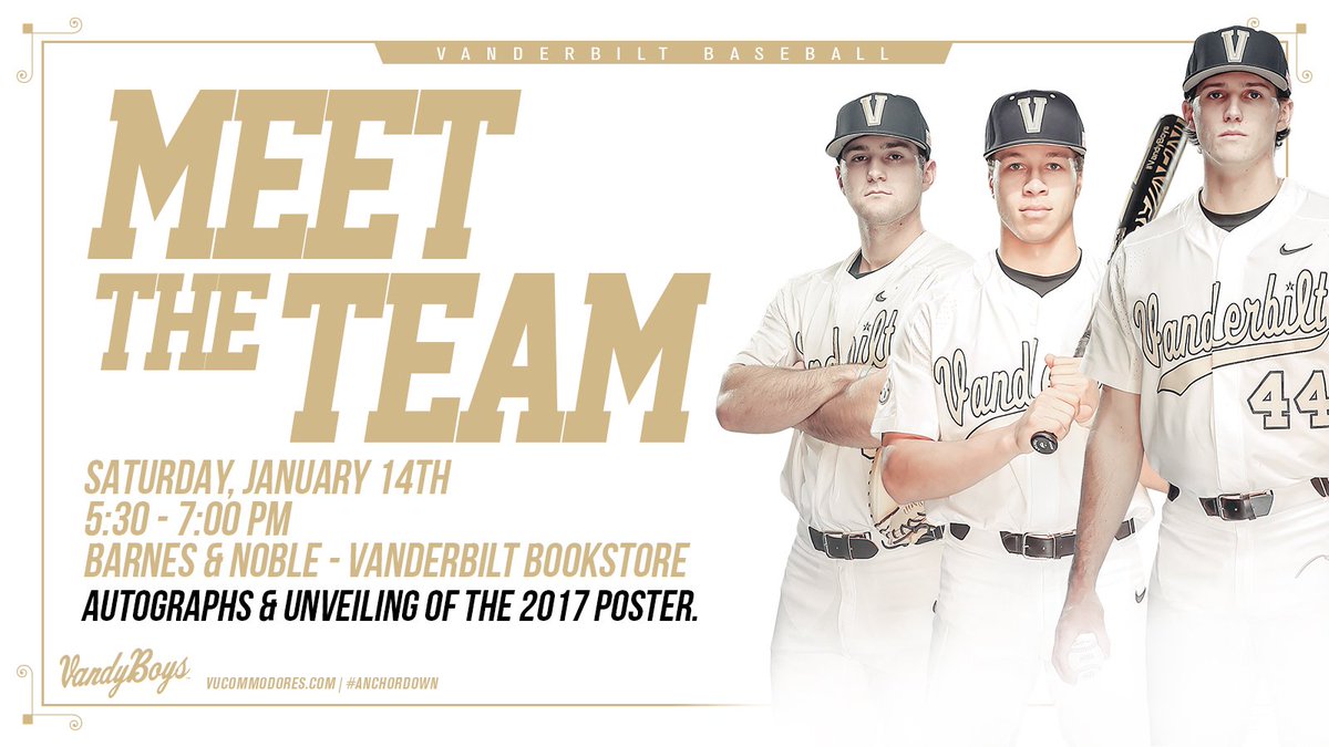Vanderbilt Baseball On Twitter Come Meet Select Members Of The