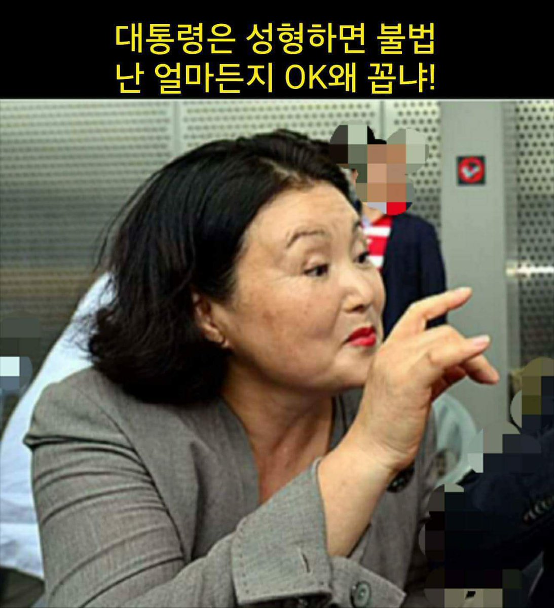 이런 인물이 영부인 국모의 얼굴상일까요?꿈에 볼까 무서운무당 얼굴입니다 언감생심,,