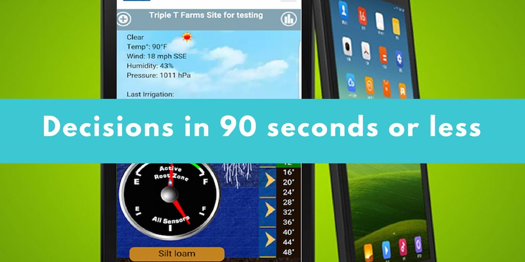 Mobilize your fields. #savewater