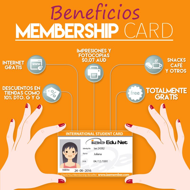 latinosiae's tweet photo. Pregunta por nuestra Membership card!. Obtén GRATIS grandes beneficios en Brisbane!. #iaebrisbane #studyabroad #soylatino https://t.co/t5oJM07CUH