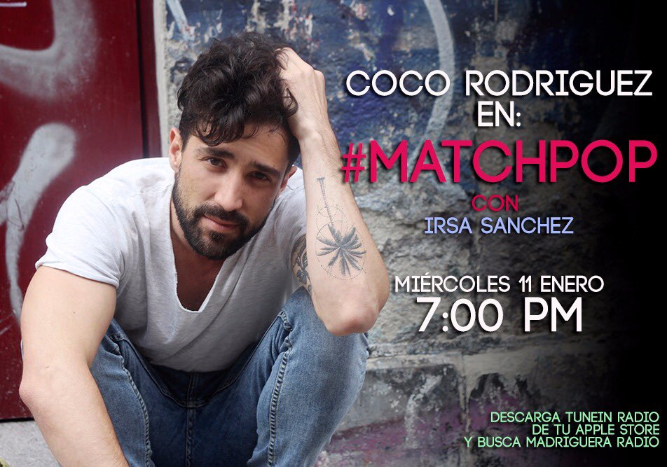 irsasanchez's tweet photo. El es modelo y está estrenando proyecto como cantante. Mañana platicará todo sobre el y su nuevo bebe obvio en #MatchPOP x @Madrigueradio ** https://t.co/sJPZLGLoYc