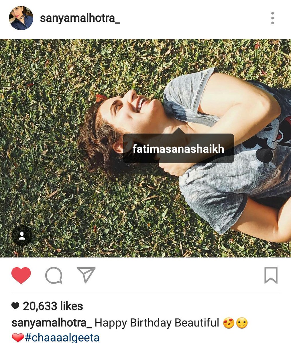 starneelima's tweet image. Sister chemistry... sweet wishes from @sanyamalhotra07 to @fattysanashaikh #ChaalGeeta #Dangal 😍👭 @DangalTheFilm @aamir_khan