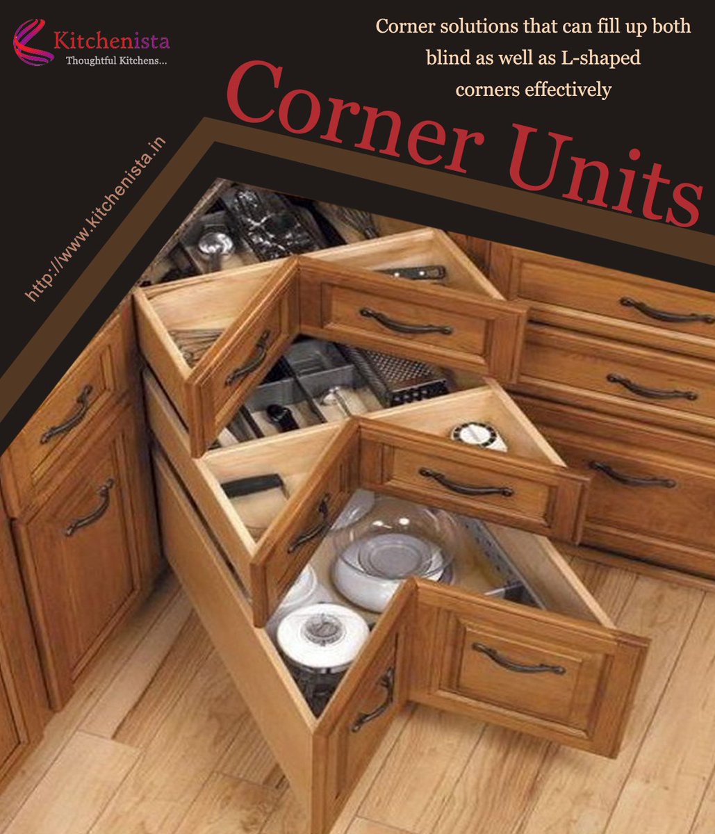 Kitchenistapune's tweet photo. Optimize your L-shape #Kitchen's corner units in an #innovative soft drawers with @Kitchenistapune #modularkitchen #budgetkitchen https://t.co/d0I1azK6IQ