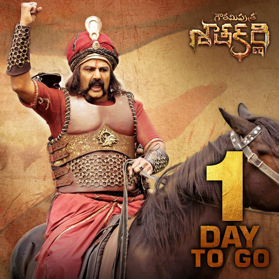 #GautamiPutraSatakarni releasing tomorrow!! 
Book your tickets for #GPSKOnJan12th - bit.ly/GPSTickets 
#1daytogo
#NBK100 #telugupride