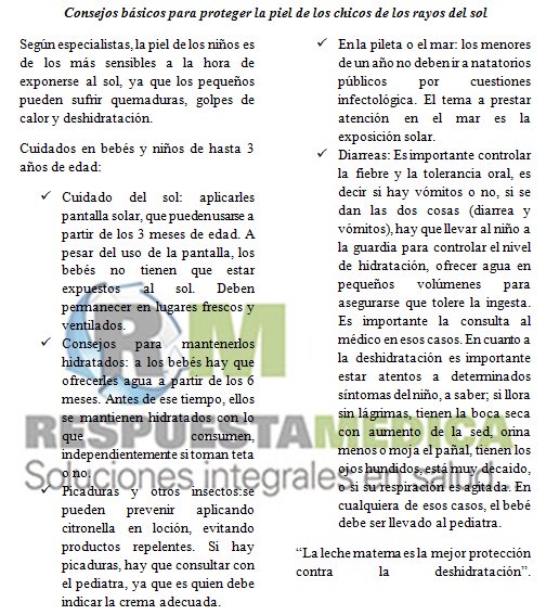 RespuestaMed's tweet photo. RM, pone a disposición todo el conocimiento de salud que necesitas vos y tu familia. #CuidadoDelSol #niños #salud
https://t.co/rRBNYgWlOa https://t.co/2Ajbq7SYaj