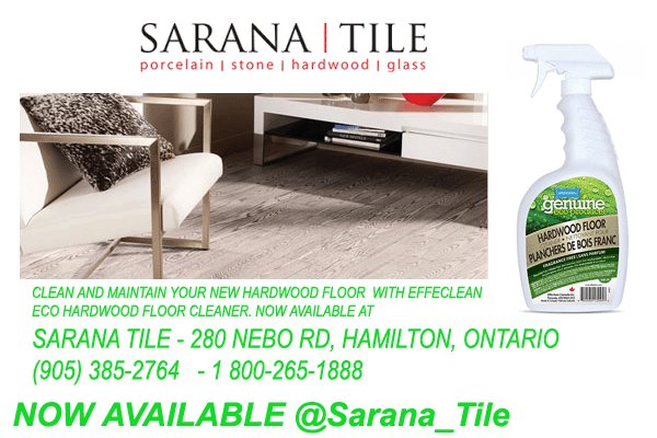effeclean's tweet photo. Eco #hardwood cleaner now available at Canada's most prestigious #flooring store @Sarana_Tile  Hamilton Ontario. https://t.co/XDB9Dkaq7v