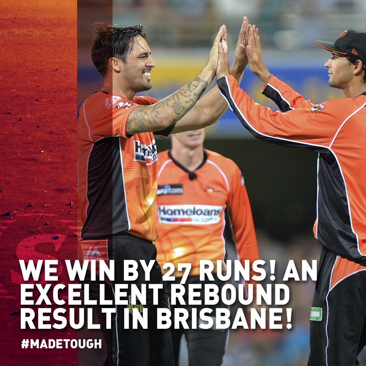 What a finish?! AJ finishes with a hat trick -- and it's a comprehensive win at the Gabba!

We needed that tonight #MADETOUGH #BBL06