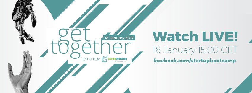 Sbootcamp's tweet photo. 18 January, 15:00 CET -> Tune in on Facebook to watch LIVE Stream from our #sbcEcommerce #sbcDemoDay in Amsterdam! https://t.co/VcfflZ8BlY