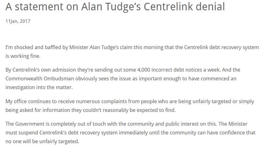 nobby15's tweet photo. Media Release From Andrew Wilkie On Truges Morning Presser 11 Jan - 2017 https://t.co/VMJHlGTYf3