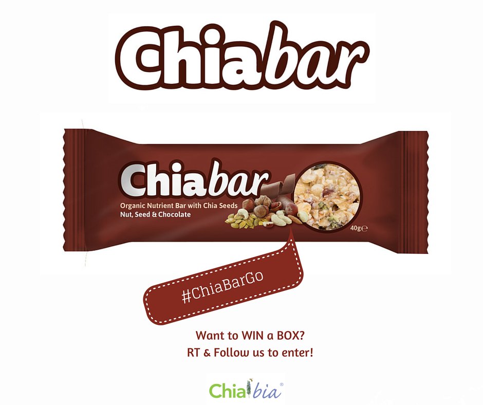 chiabiaseed's tweet photo. #WinItWednesday - Simply Follow and Retweet for a chance to win a box of our Tasty & Oragnic Chia Bars!!! #ChiaBarGo #ChiaBiaFam https://t.co/dRLfy4LvYD