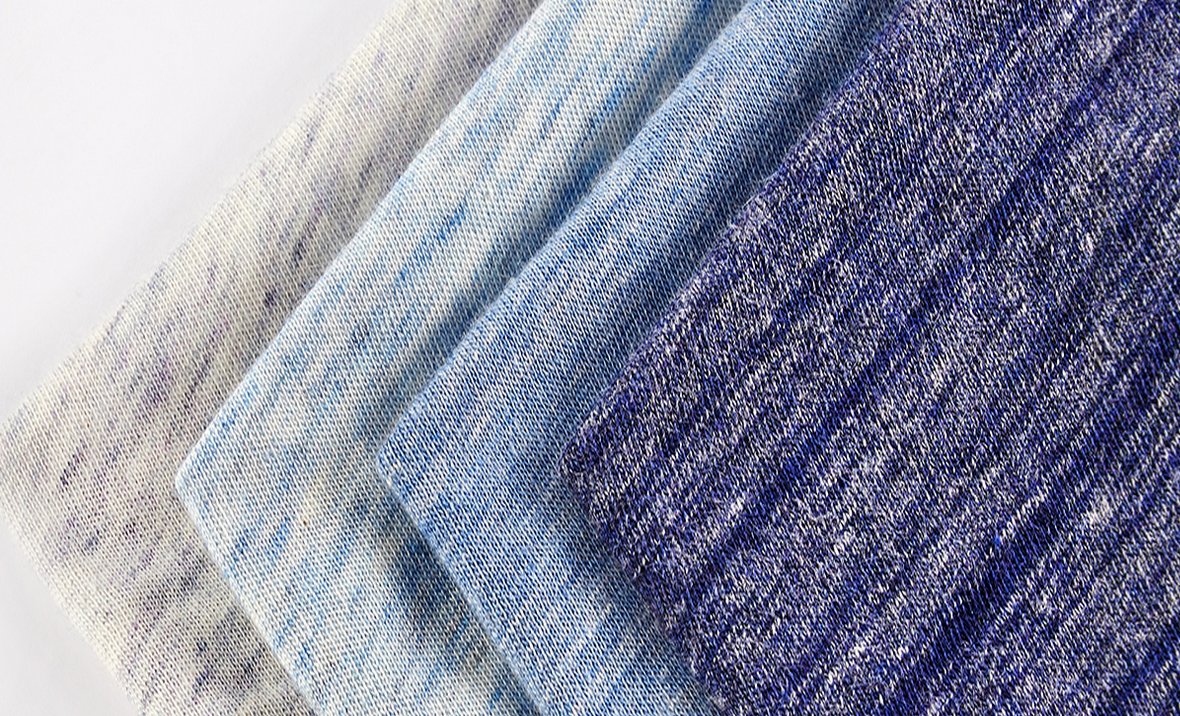 #Symjoy Fashion#
Tired of solid colour? Try colourful melange!
Contact us to special order melange organic cotton,bamboo knit fabric!😀