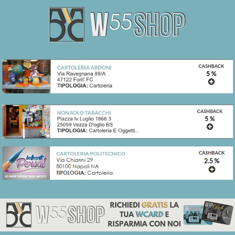 W55shop's tweet photo. Il ritorno ai banchi di scuola ti ha colto impreparato? Per fortuna tra i #W55Shop ci sono tante cartolerie in cui fare rifornimento. https://t.co/6FtjivjrhB