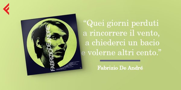 Feltrinelli_'s tweet image. Ci lasciava l'11 gennaio 1999 #FabrizioDeAndré, uno dei più grandi e amati #cantautori della #musicaitaliana
