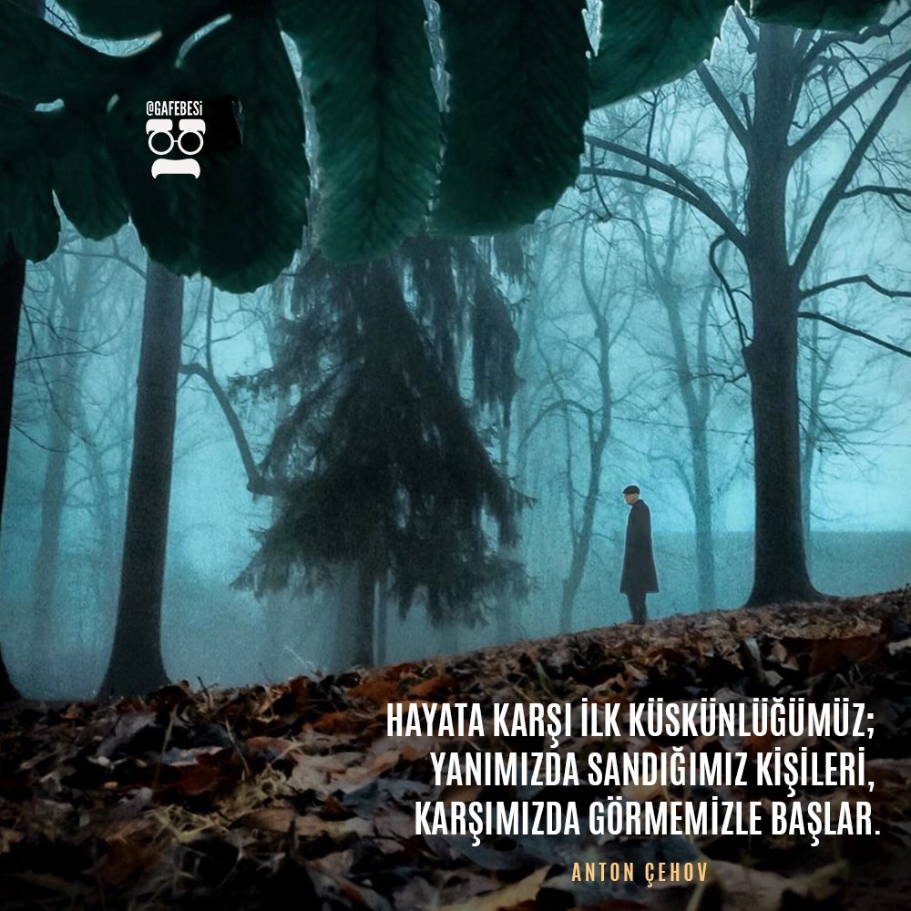 voiceofworldco's tweet photo. Hayata karşı ilk küskünlüğümüz;
Yanımızda sandığımız kişileri,
Karşımızda görmemizle başlar...

Anton Çehov https://t.co/bNdakmNeVA