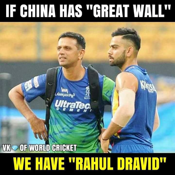 Happy Birthday Rahul Dravid :) 
The Wall :) 