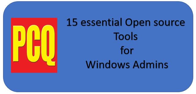 pcquest's tweet image. 15 essential #OpensourceTools for Windows Admins ow.ly/HteK307TmFf