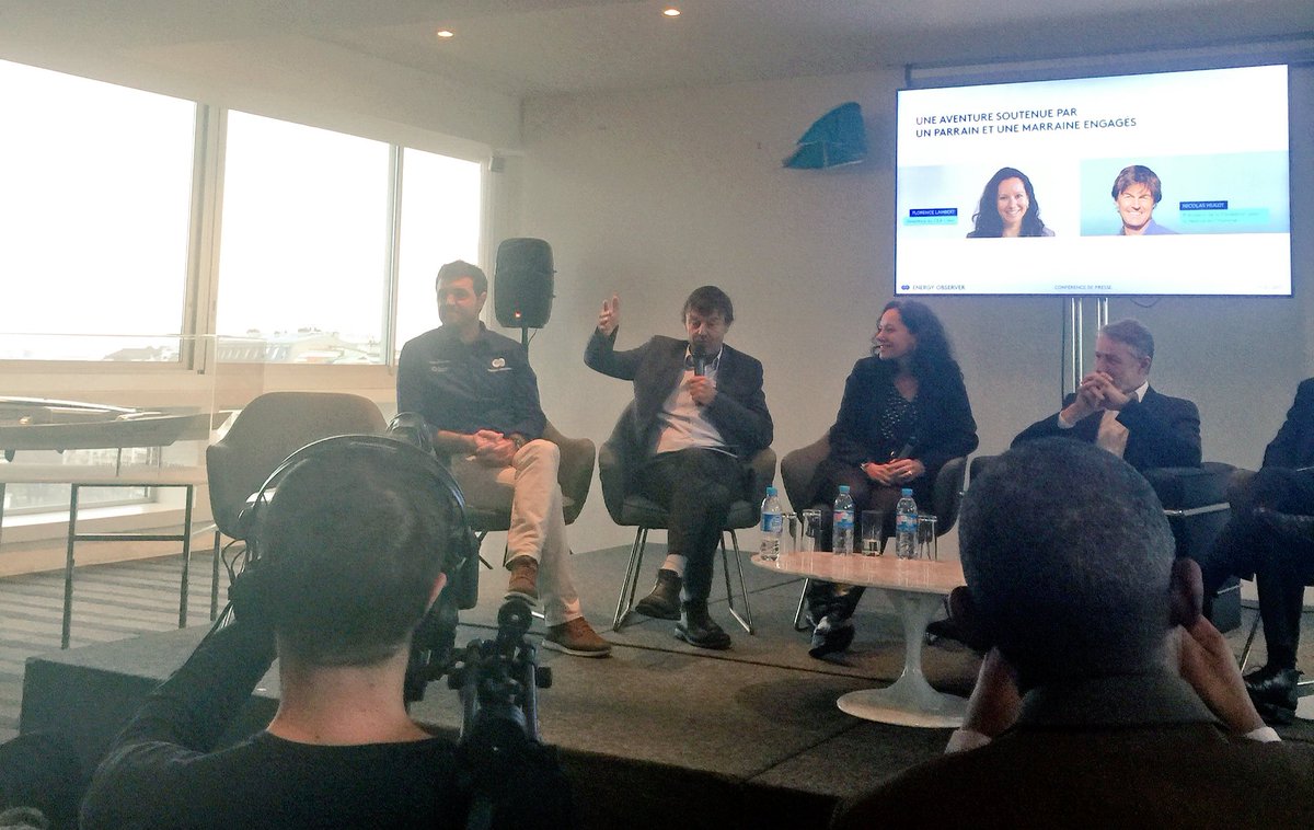 ARTICLEONZE's tweet photo. Intervention de @N_Hulot lors de la conférence #thelem #energy_observer  @energy_observer https://t.co/ifPK9OPGjw