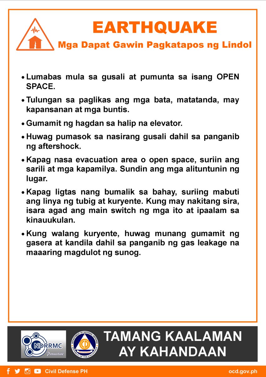 Mga Dapat Gawin Bago Ang Kalamidad - Who Writes For