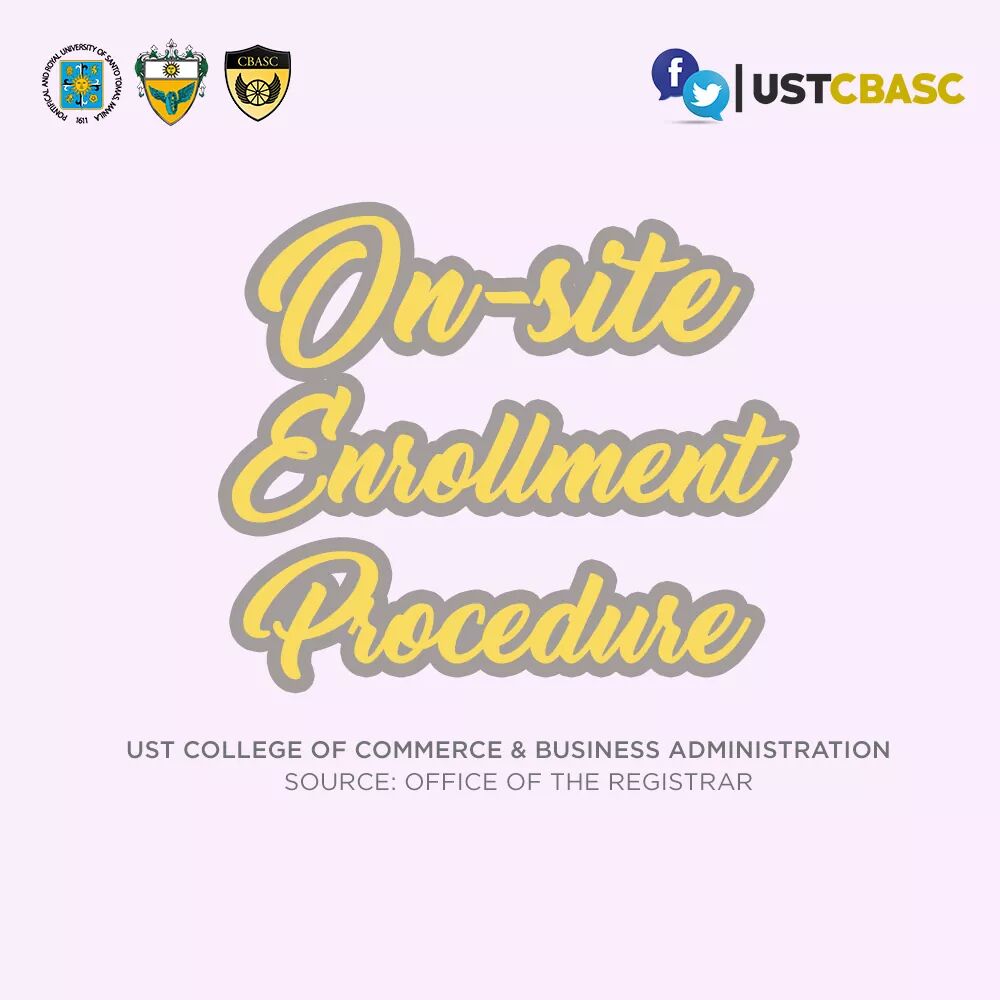 USTCBASC's tweet photo. #CBASCAdvisory: On-site Enrollment Procedure

Know the procedure for on-site enrollment by reading this post. Please RT. (2/2) https://t.co/QffdHLgudc
