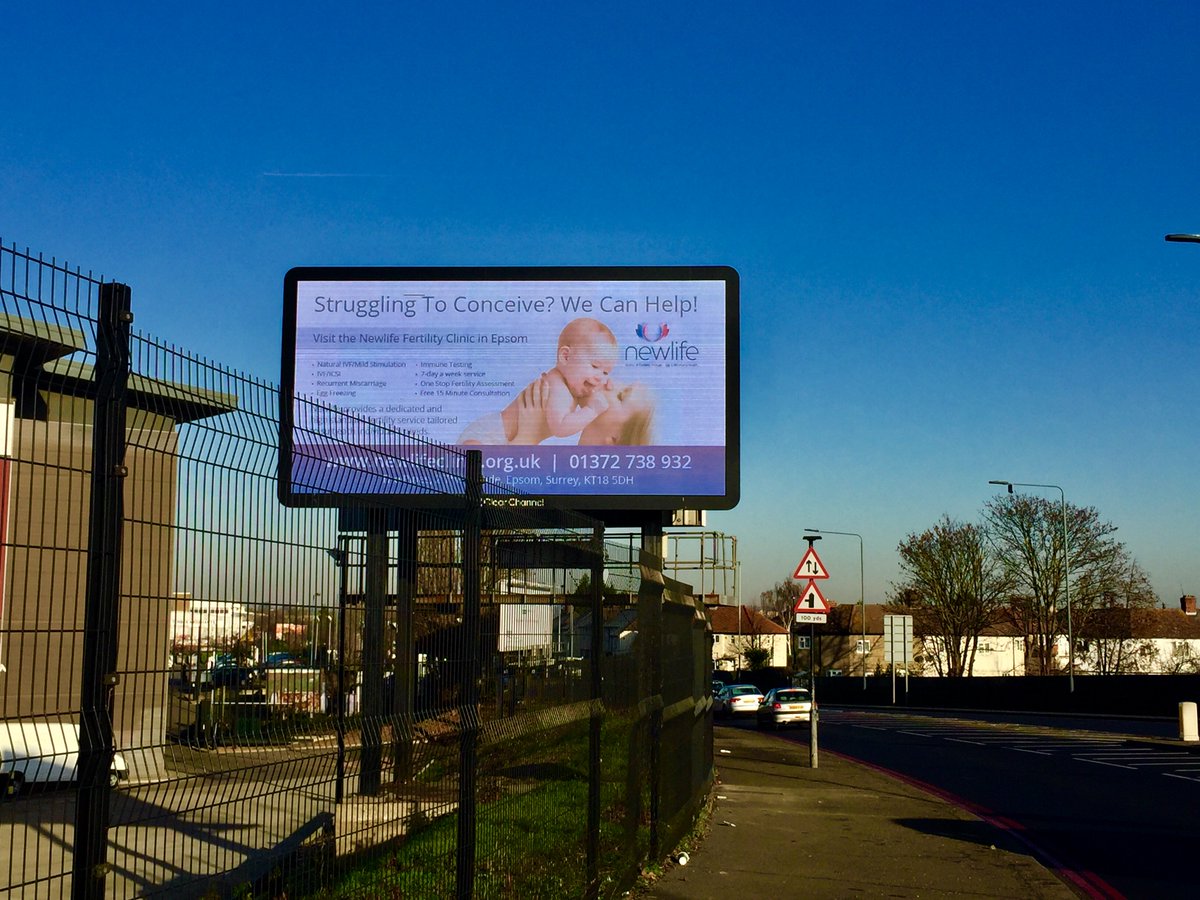 CeliaMcC1's tweet photo. Great to see @NewlifeClinicUK in Croydon on one of our fantastic London Wrap digital sites. #fertility #newlifeclinic #croydon #CCUKads https://t.co/H759y0TgYe
