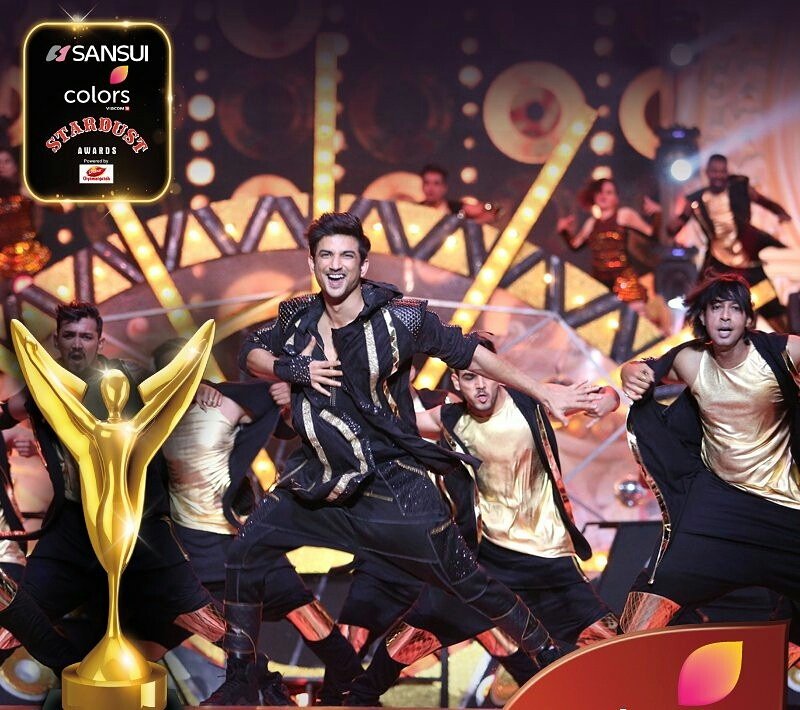 SushantWings's tweet image. #Throwback #EnergeticPerformance #SansuiColorsStardustAwards @itsSSR