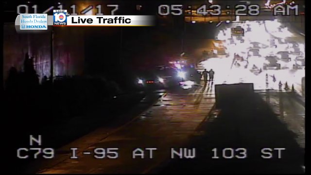 Crash on I-95 SB at NW 103rd St Off-ramp Blocked #traffic https://t.co/j8BLZqhXJO