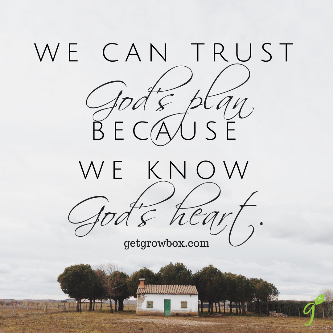 GodRevealsOurWy's tweet image. Choose to believe this truth today - 
We can trust God's plan because we know God's heart. 
#getgrowbox #growguide #choosefreedom
