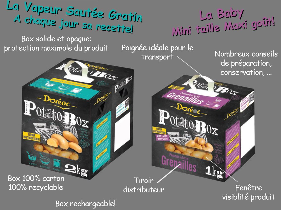 PomAlliance's tweet photo. Innovation #pomalliance :la Potato Box Doréoc, la boîte distributrice rechargeable parfaite pour conserver les pommes de terre #potatobox https://t.co/BZLzhTfooU