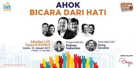 Besok di kaskus.co.id
Yuk kita saksikan bareng live streaming-nya!