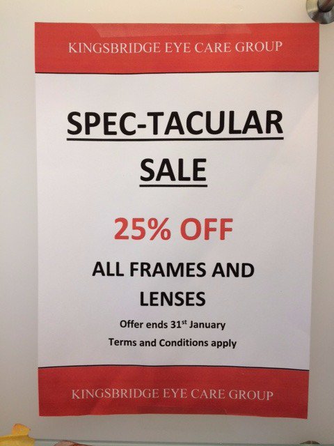 January Offer. Too good to miss! visit us in any of our practices. <a href="/ModburyEyes/">N.Frost Optometrist</a> <a href="/SalcombeEyeCare/">Salcombe Sunglasses</a>