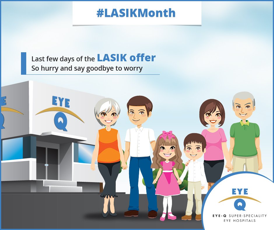 EyeQ_IN's tweet photo. Are you worried about eye damage?
#LASIK at #EyeQIndia is conducted only after examining your eyes acutely.
Call us at 1800-102-2016 now. https://t.co/3eed4cir2T