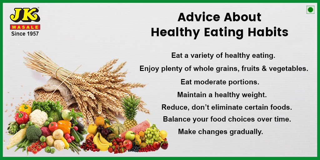 JKMasale1957's tweet photo. Keep your eating habits healthy.
Shudh Khao Swasth Raho
Visit Us: https://t.co/Q34h01sGoY
#JKMasale https://t.co/wiBFsm6cDK