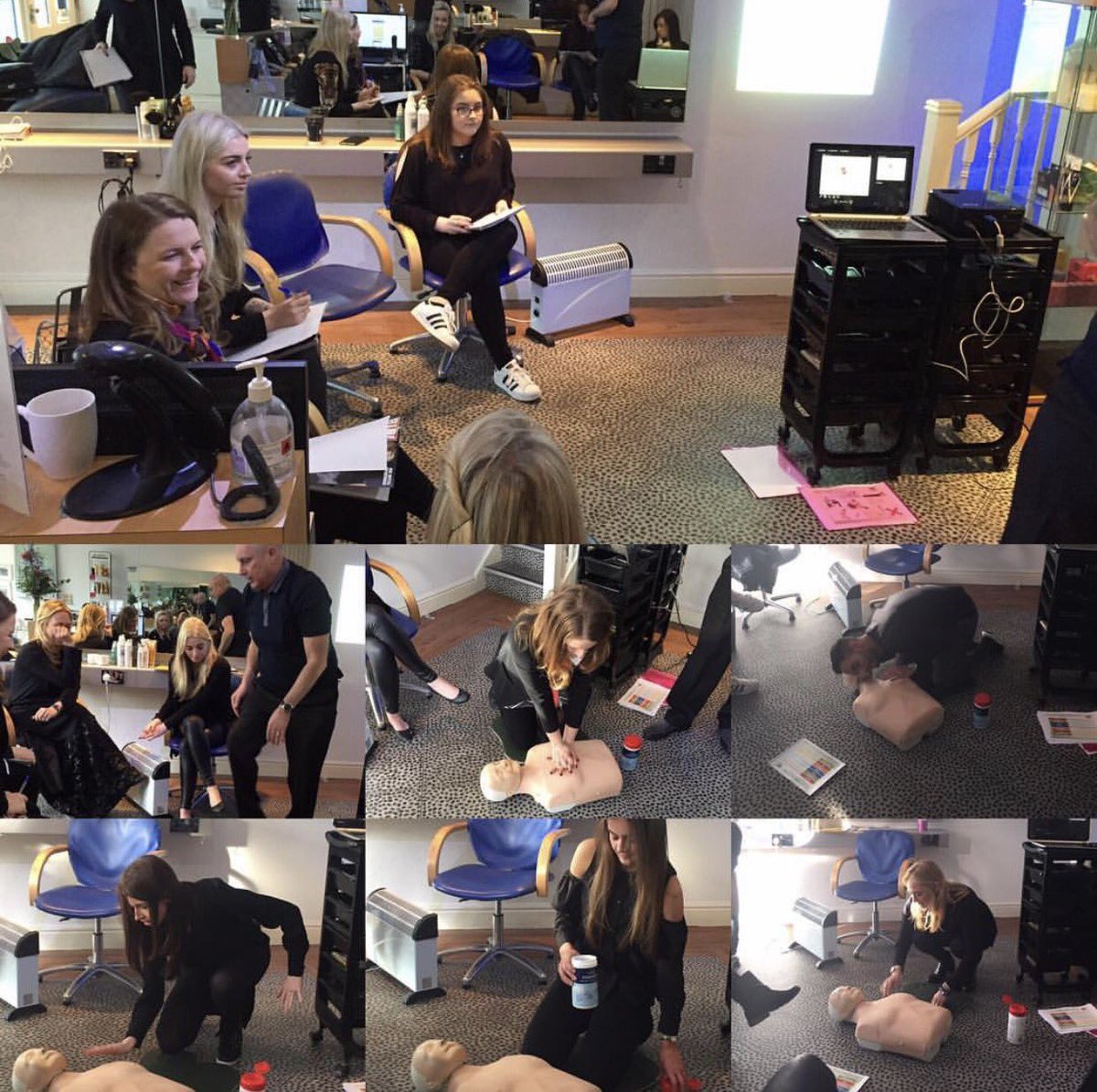 Jane_Fullerton's tweet photo. Had a great day yesterday staff training! Pleased to say we all passed and I now have 8 members of staff trained in first aid! https://t.co/WWZTxkxEFZ