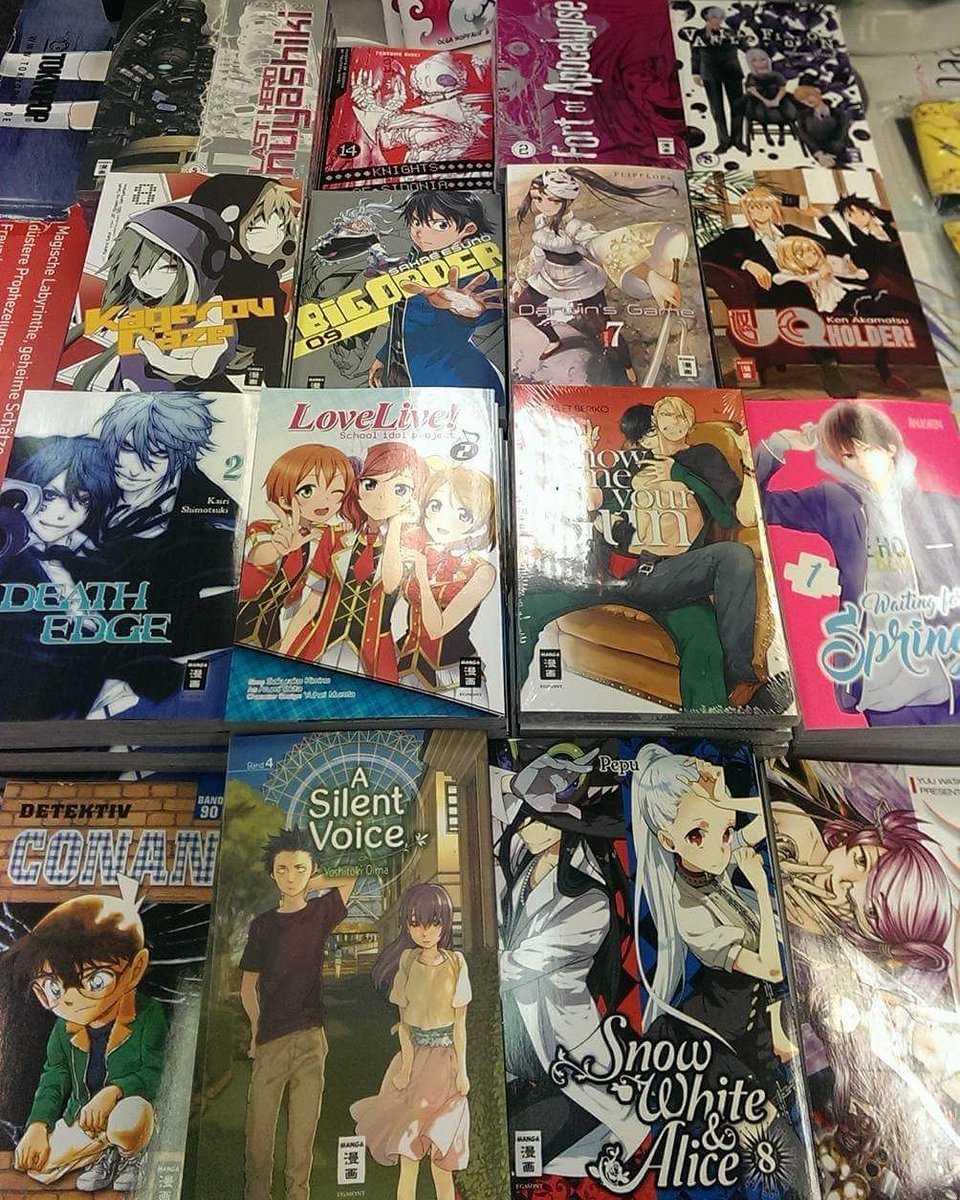 ComicPlanetOS's tweet photo. Die neuen @EgmontMANGA sind da.
#DetectiveConan #asilentvoice #uqholder #kageroudaze #knightofsidonia https://t.co/XIdE4nxw3V