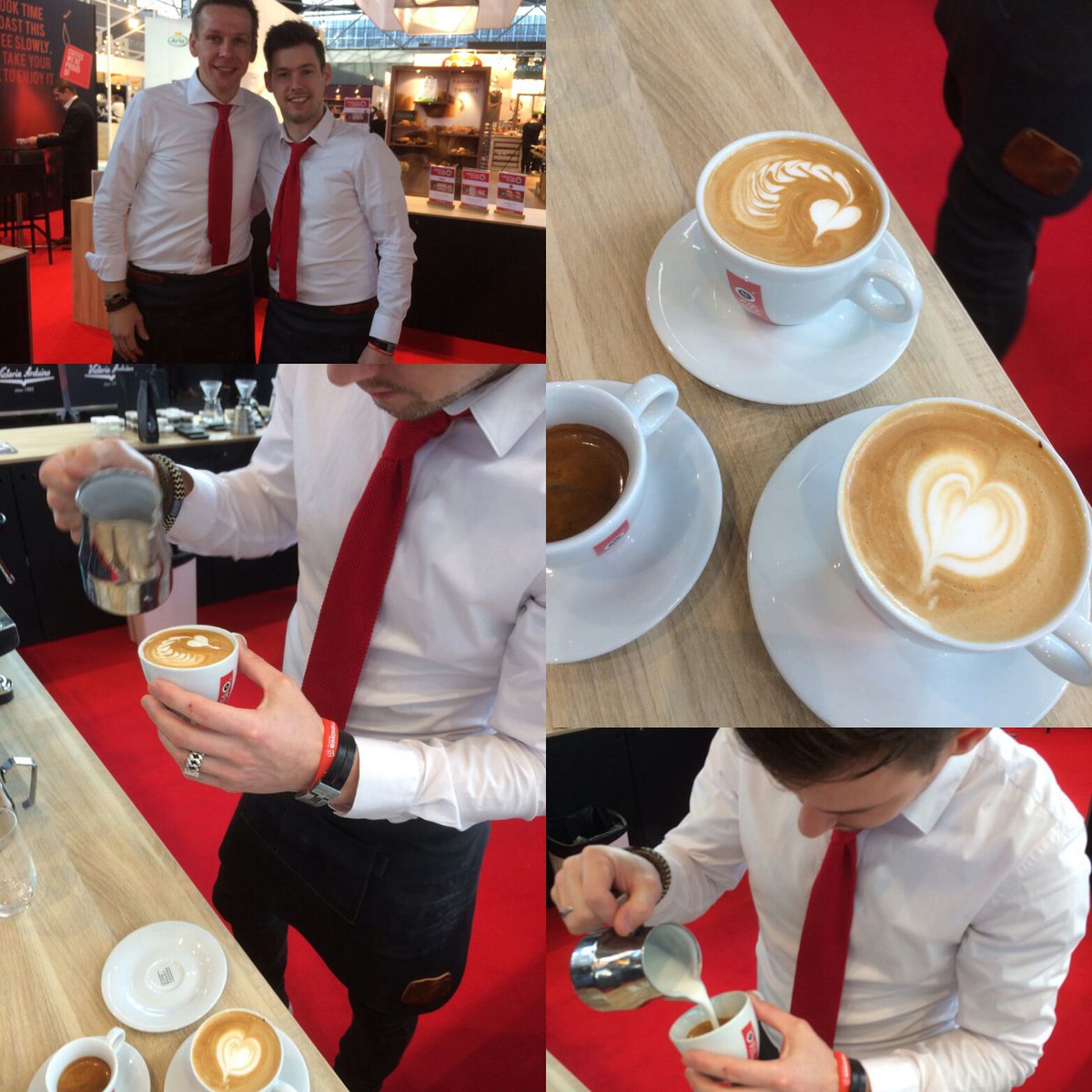 Hadden we al gezegd veel koffie en top barista`s :-)<a href="/Horecava/">Horecava</a> #koffie <a href="/Earth_Coffee/">Earth Coffee</a> #hal12