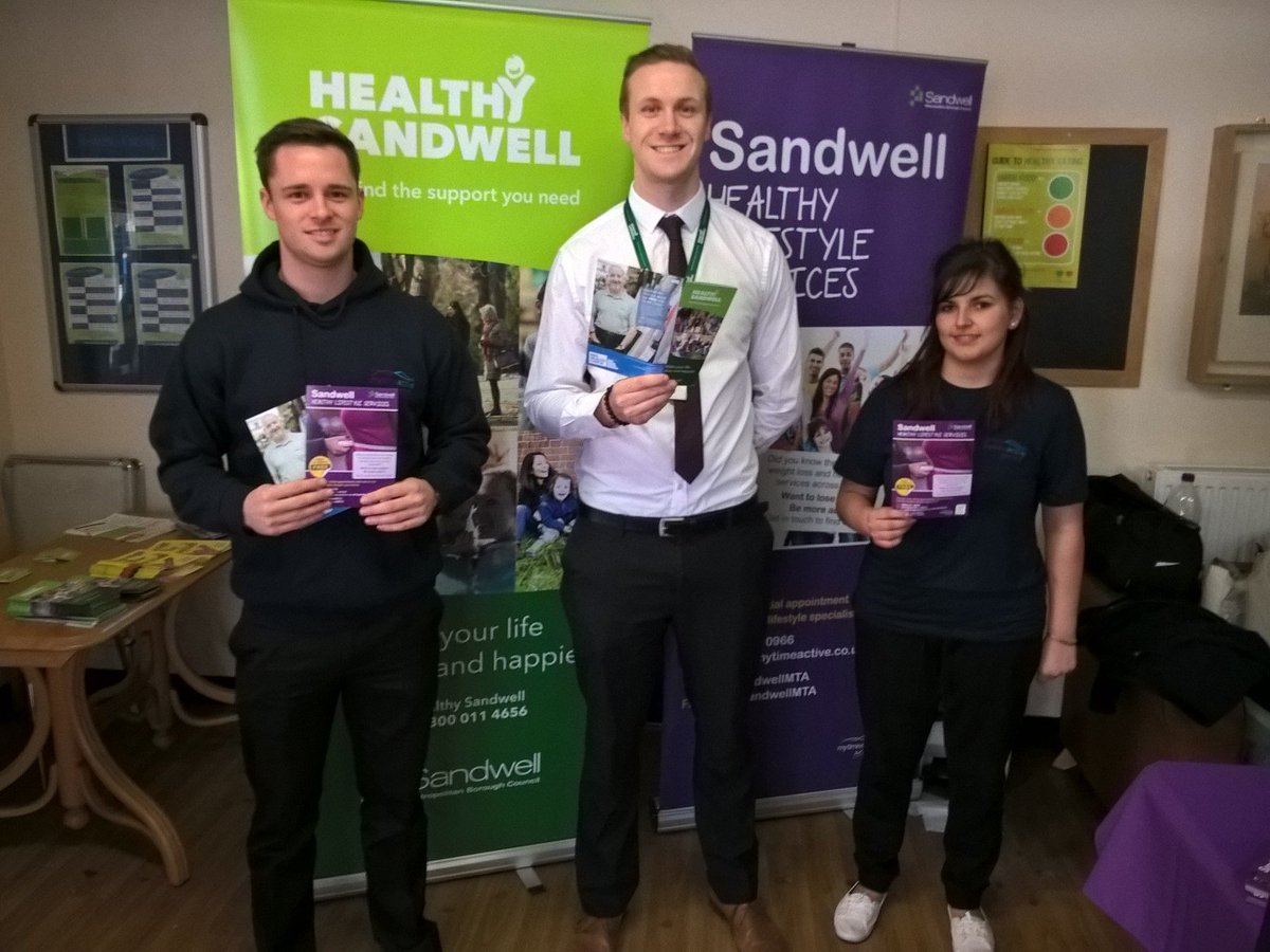 SandwellMTA's tweet photo. Mytime Active and @HealthySandwell promoting our Healthy Lifestyle Services throughout #JanUary. 

#GetActive in 2017! https://t.co/V3I8OXR56Z