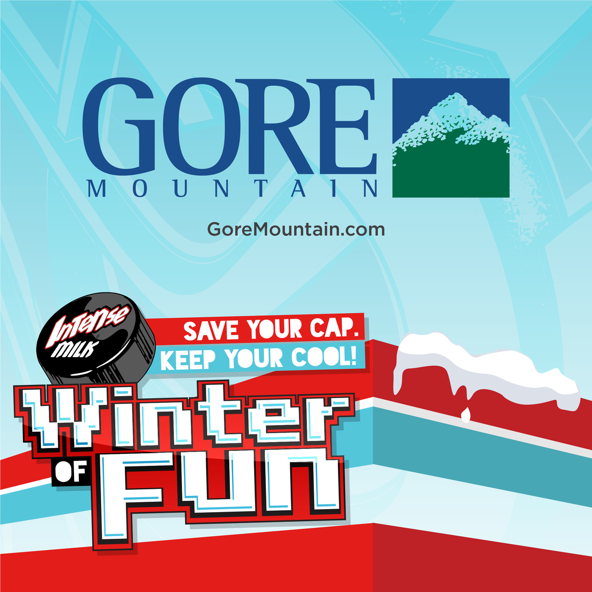 intensemilk's tweet photo. .@GoreMountain is offering $15 off 1 lift ticket w/ Intense Milk cap. Not valid during holiday periods. #KeepYourCool #WinterOfFun https://t.co/Y9edG9kiUq