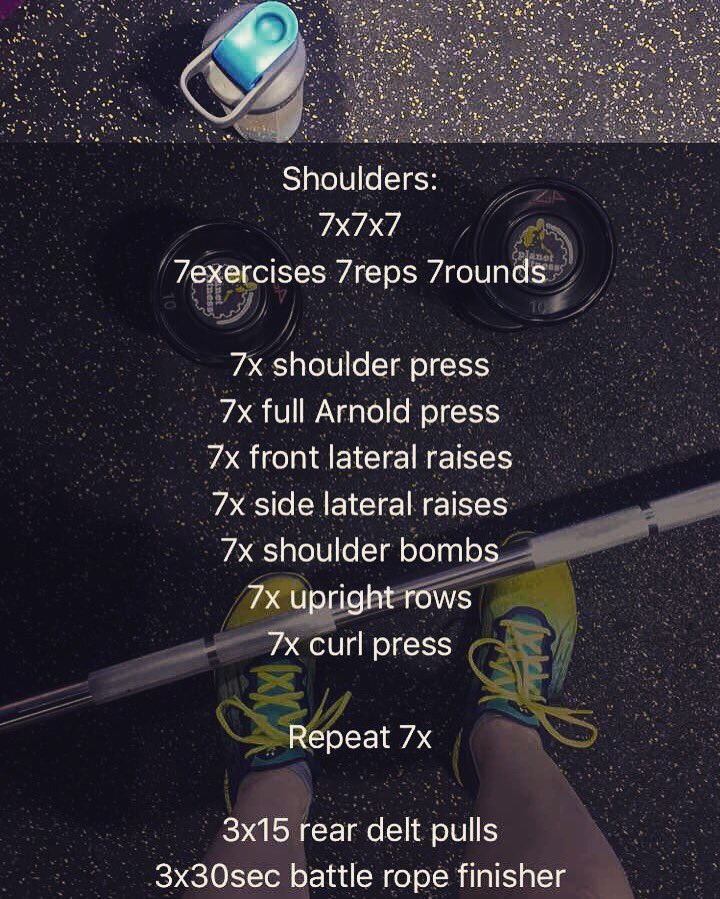 holcostanza's tweet photo. May sound easy but it's not. Only rest between rounds. Finish w/45min stairs #crushedit https://t.co/RoI0DzRABS