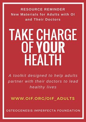 OIFoundation's tweet photo. #ResourceReminder- New Materials for Adults with OI and Their Doctors https://t.co/8MT1yh3pOp https://t.co/FHatlPQiR0
