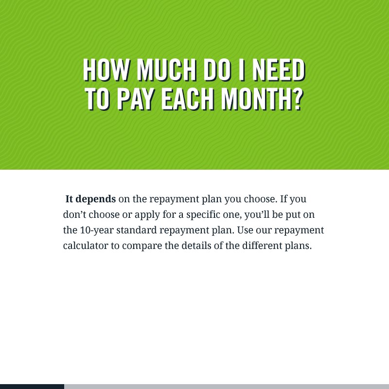 FAFSA's tweet photo. Confused or wondering about repaying student loans? This can help simplify things for you. 😉 https://t.co/tpZhGuxHA4