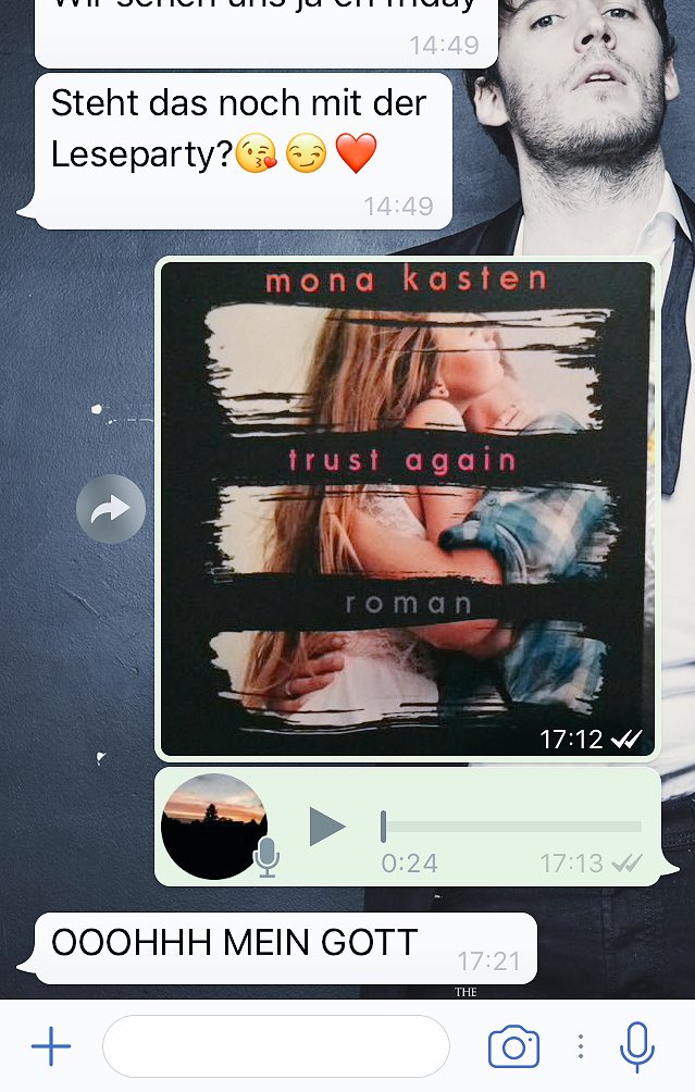 HannahBooks_'s tweet photo. WAAAHHH-STOPP!!😍
Alles hinlegen TRUST AGAIN ist da. Hab eine Freundin mit angesteckt &amp; jetzt machen wir Freitag eine #Leseparty 🤓@MonaKasten https://t.co/afM4PXLv8q
