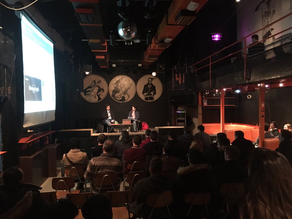 SPOCK_FER's tweet photo. Listening to @dtomicevic &amp; @msrsan share their stoties about #startup @memgraphdb and @techstars experience #loadingstartups https://t.co/yow8EVXIpH