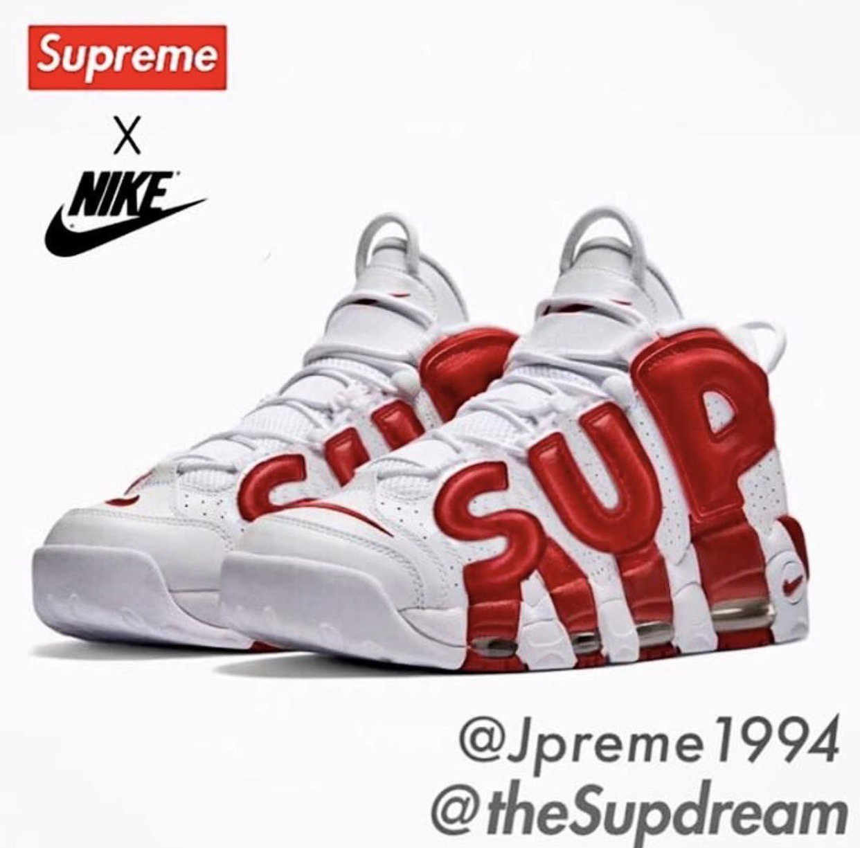 Heated Sneaks on Twitter: "Another Supreme x Nike Uptempo "Suptempo
