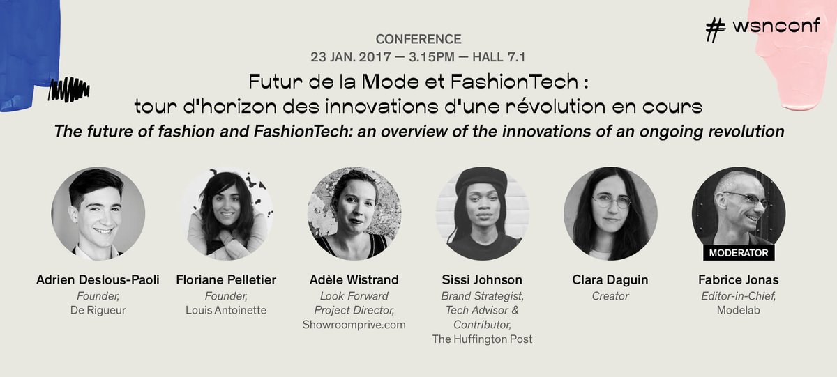 TODAY 3.15PM - HALL 7.1

#wsnConf 

@adriendeslousp @derigueurfr @florianep <a href="/AdeleWistrand/">Adele</a> @showroomprivefr <a href="/asksissi/">-</a> <a href="/HuffPost/">HuffPost</a> @modelabtech