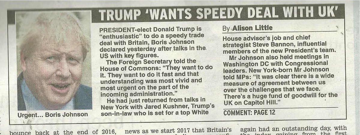 cordeiro876's tweet photo. @realDonaldTrump is enthusiastic + wants to do a speedy trade deal with #Brexit Britain @BorisJohnson told the #HouseCommons yesterday. 😂 https://t.co/DEKEMvPncz