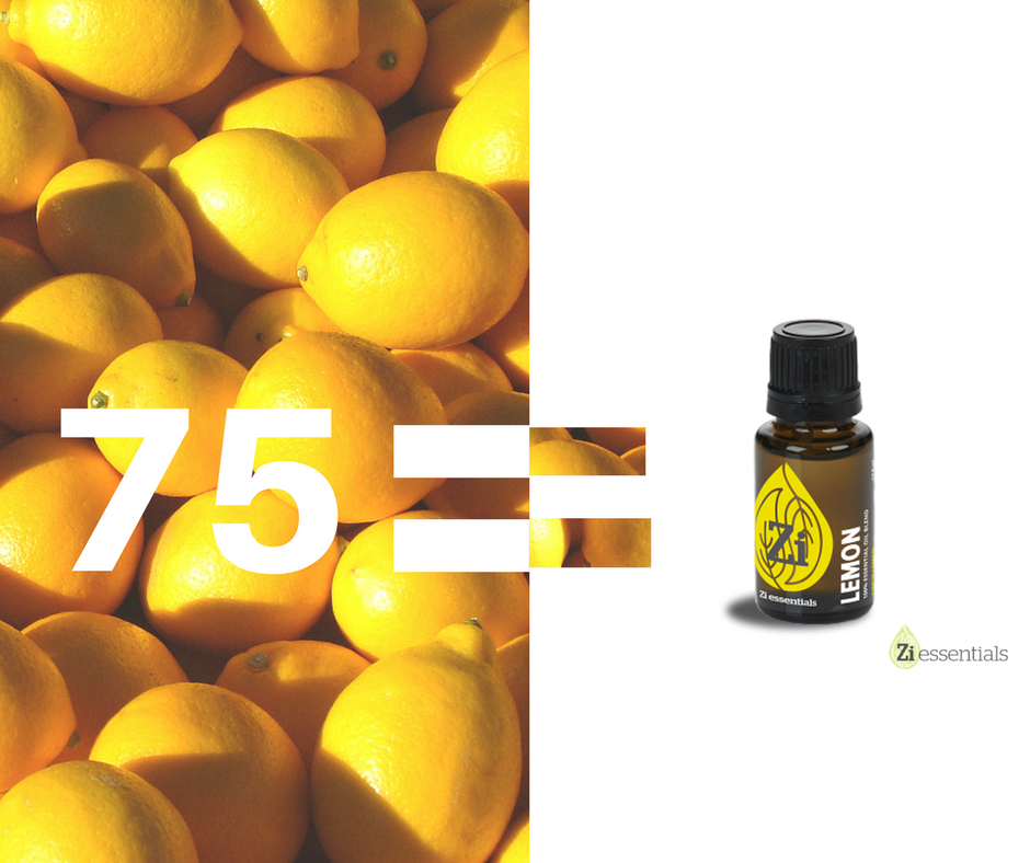 Ziessentials's tweet image. What goes inside Zi Essentials Lemon essential oil? Concentrated oil from 75 lemon peels.