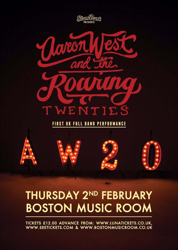 Image result for aaron west and the roaring twenties tufnell park