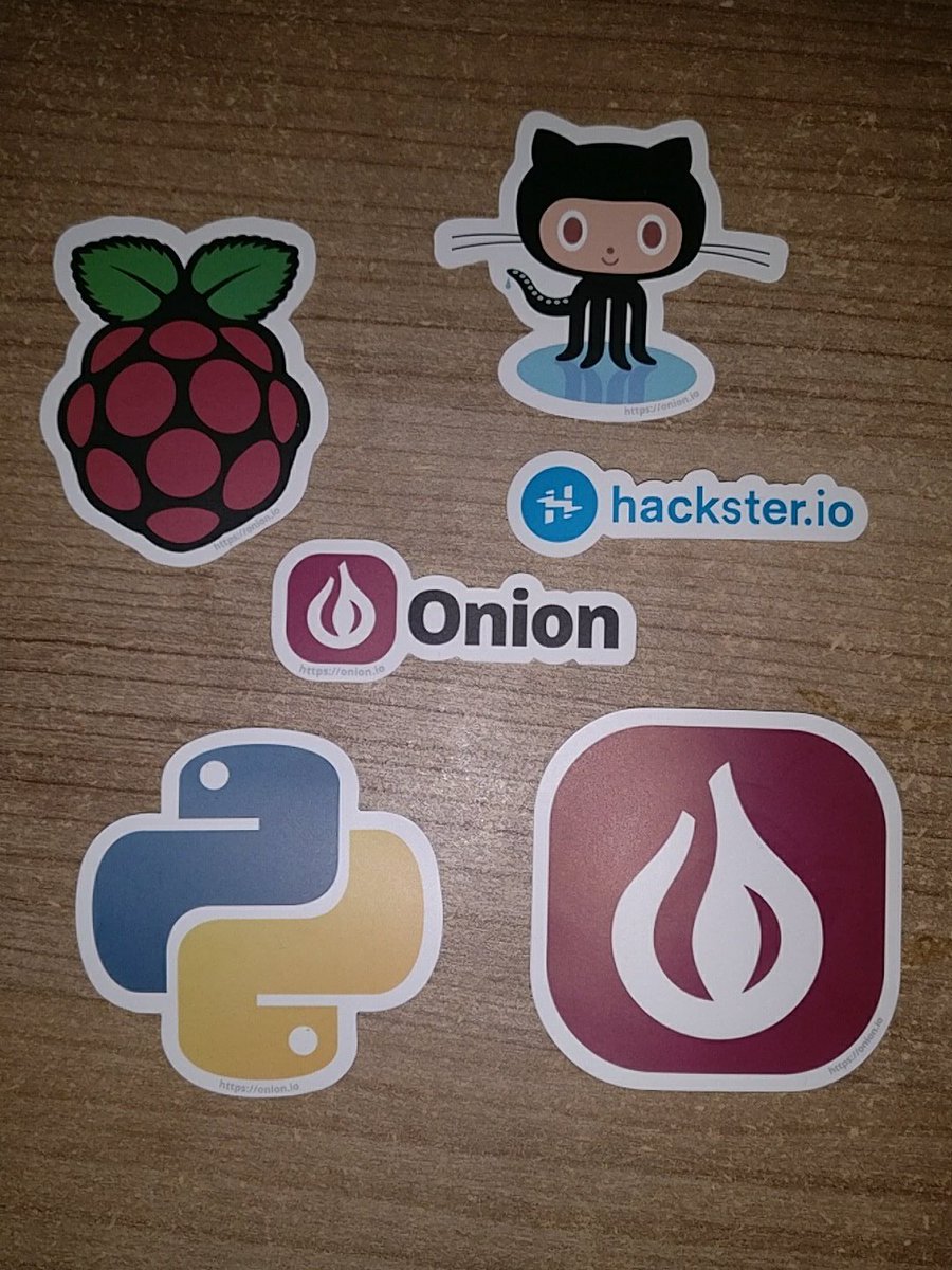 SZanoni's tweet photo. Thank you @OnionIoT 😃 #FreeDevStickers https://t.co/3bRuZ6SBSE