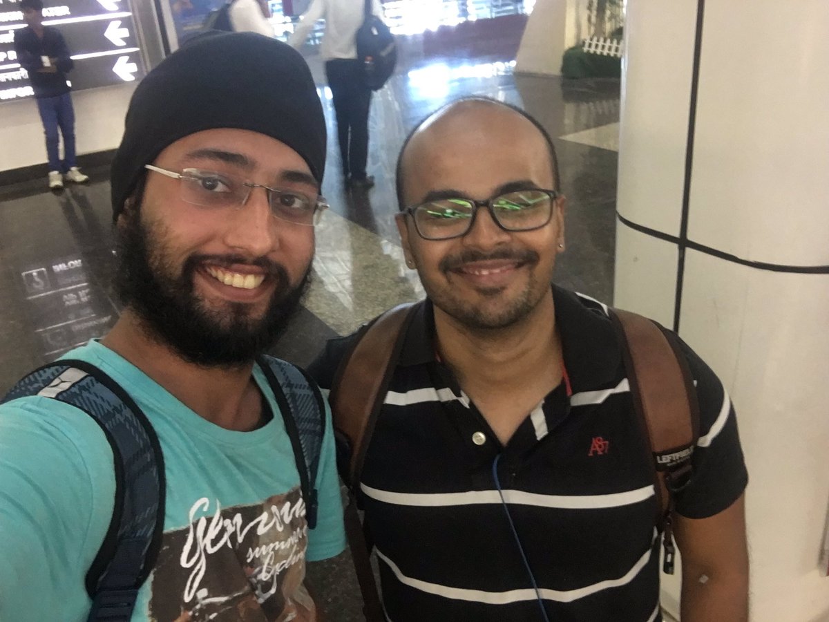 SinghStar1212's tweet photo. With the @hankypanty #thefunnyguy a memorable journey from Mumbai to Indore with this humble and sarcastic person. Thank you sir https://t.co/w5sQMTEoS5