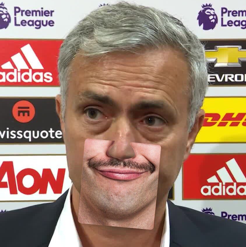 rosscodw's tweet photo. Let's #getmourinhosmiling #Mourinho he's managing one of best sports brands @ManUtd but not always a smile #facematt. @BBCSport @talkSPORT https://t.co/619pBBaZGx